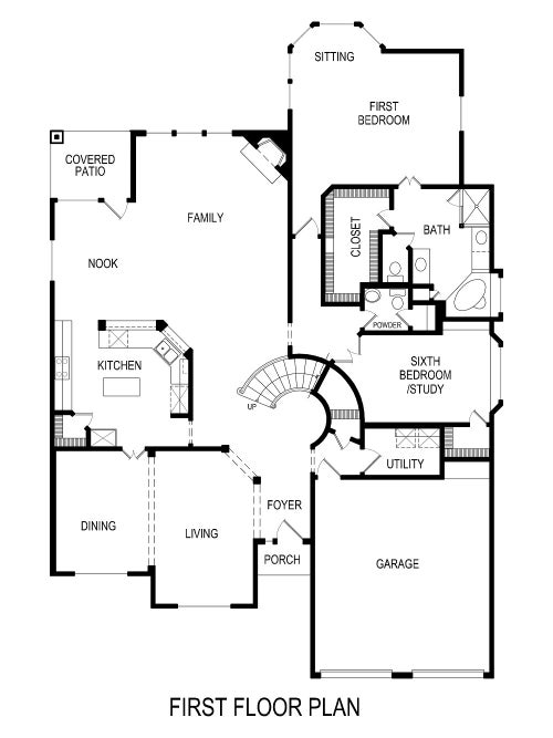 Brentwood 2F (w/Media) - Floor Plan 1
